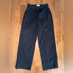 Everlane The Easy Pant Pockets Pull On Organic Cotton Black Size 6